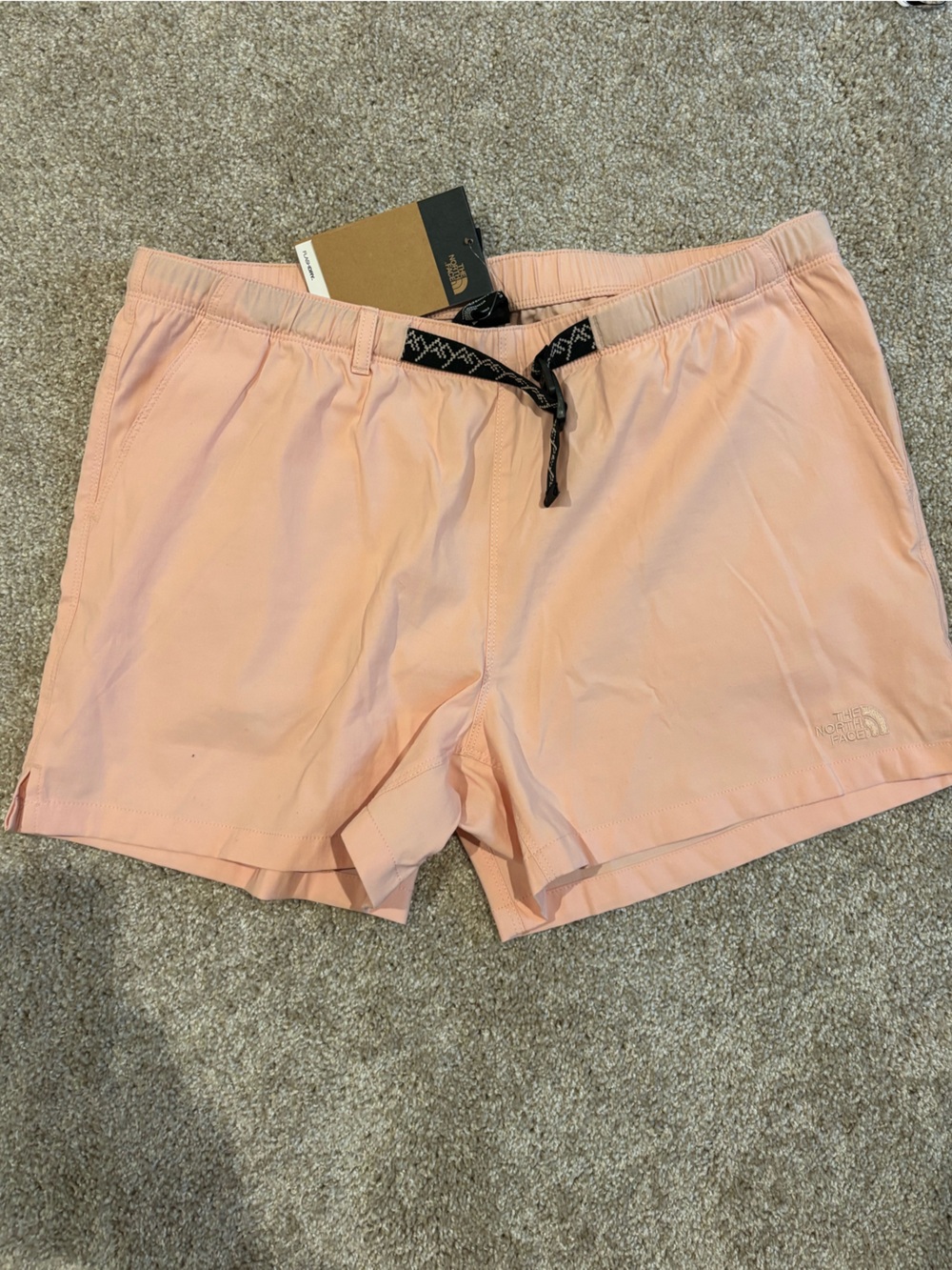 The North Face Women's Peach Drawstring Athletic Shorts